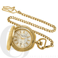 Charles-Hubert- Paris Brass Gold-Plated Satin-Finish Mechanical