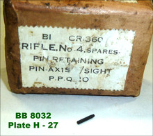 27 - Backsight, PIN, retaining