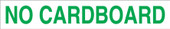 3 x 18" No Cardboard Decal