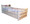 Trundle Bed Majestic Whitewash Finish Standard Twin Mattress Both Beds