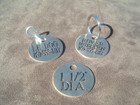 Engraved Large Round Dog Tag