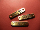 Toy Size Dog Collar Plate