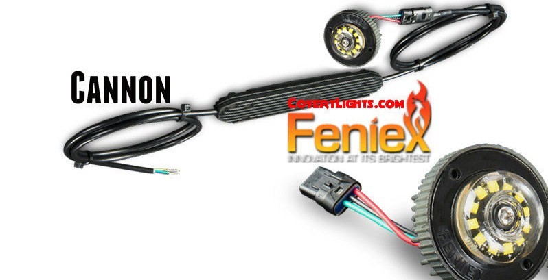 Feniex Cannon 120 4 pack Hideaway LED strobe light AMBER WHITE