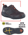 Men's Brown adiPrene Moc Composite Toe Oxford