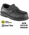 Steel Toe Comfortech Pucker ESD Moc Slip On - Women