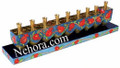 Pomegranates Chanukah Dreidel Menorah