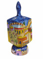Extra Large Wooden Dreidel + Stand