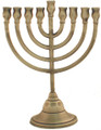 Classic 8" Pewter  Menorah (M-208-P)