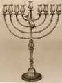 Pitchers 25" Pewter Menorah (M-225-P)