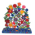 Laser Cutout Hanukkah Menorah Flowers