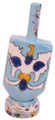 Ceramic Karshi Dreidel + Stand (DR-5944)