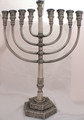 Mikdash 22" Pewter Menorah (M-222-P)