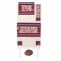 Yair Emanuel Embroidered Cotton Tallit – The Matriarches in color TFE-8