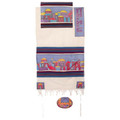 Yair emanuel Cotton and Silk Tallit –Jerusalem in color TWS-3