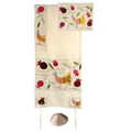 Yair emanuel Embroidered Raw Silk Tallit - Birds gold TFA-7