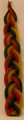 Multi-colored Havdalah candle with 6 wicks  11"  HV-HMC6