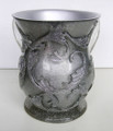 Acrylic Washing Cup Silver With Silver Glitter (WC-AVI569S)