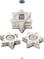 Traveling Magen David Choshen Candle Holders