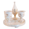 Ceramic Havdala Set<br>Jerusalem of Gold