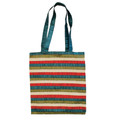 Multicolor Striped Applique Paches Bag