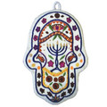 Menorah Small Embroidered Chamsa