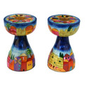 Emanuel Hand Painted Candlesticks