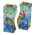 Emanuel Hand Painted Candlesticks