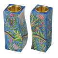 Emanuel Hand Painted Candlesticks