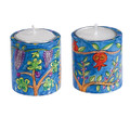Emanuel Hand Painted Candlesticks