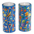 Emanuel Hand Painted Candlesticks