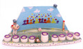 Baseball Ceramic Menorah 