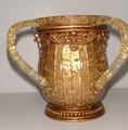Acrylic Washing Cup Round Gold Speckled (WC-AVI68)