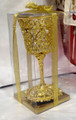 Glass Kiddush Cup on Foot