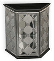 Silver and wood Tzedakka Holder