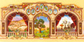 Exquisite Waterproof Fabric Mural - Sukkah Decoration - 7 Species