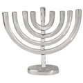 Anodize Aluminum Chanukah Menorah Silver