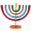 Anodize Aluminum Chanukah Menorah Colorful