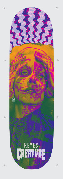 "REYES SKATE DECK" creature skateboards
