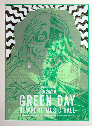 "GREEN DAY CHELSEA WOLFE" Test print