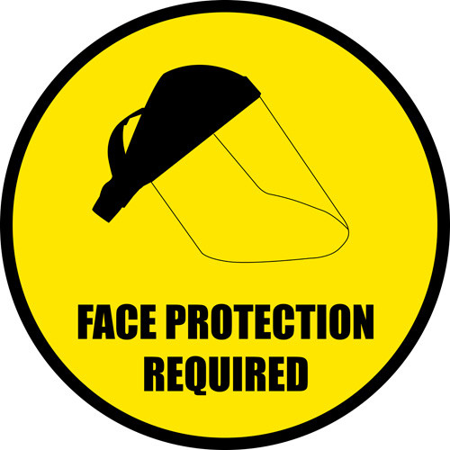 face protection sign