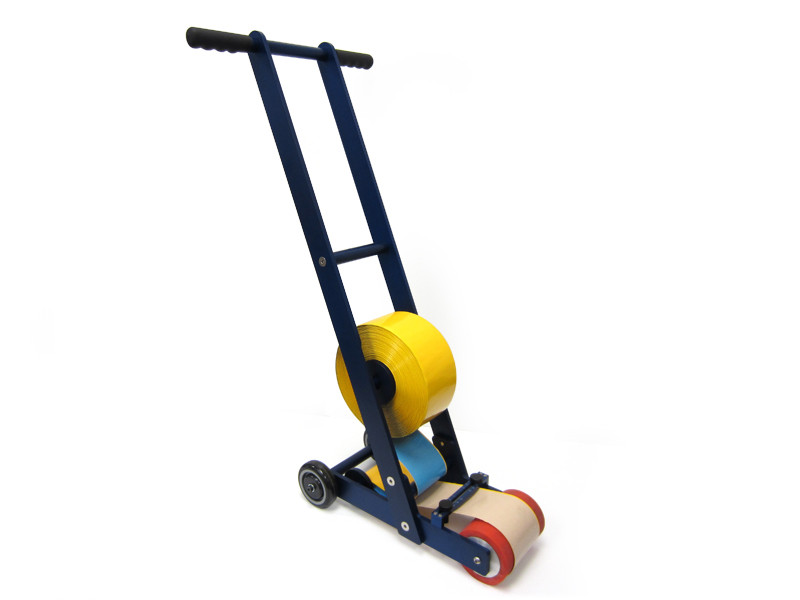 Industrial Floor Tape Applicator and Marking Dispenser Makes laying