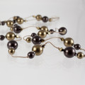 Chocolate Brown & Bronze Swarovski Crystal Pearl Necklace