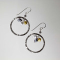  Keshi Pearls and Silver Hoop Earrings