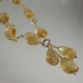 Faceted Citrine Nugget Gold Filled Necklace