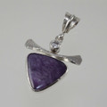 Charoite Sterling Silver Pendant