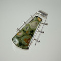 Rainforest Jasper Silver Pendant