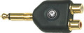Planet Waves PW-P-047G 1/4" Mono Male to Dual RCA Female Adapter