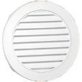18" White Vinyl Round Gable Vent (Price Per Piece).  Item #626053