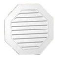 18" White Vinyl Octagonal Gable Vent (Price Per Piece).  Item #626058