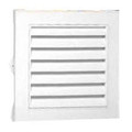 12" x 12" White Vinyl Square Gable Vent (Price Per Piece).  Item #626043